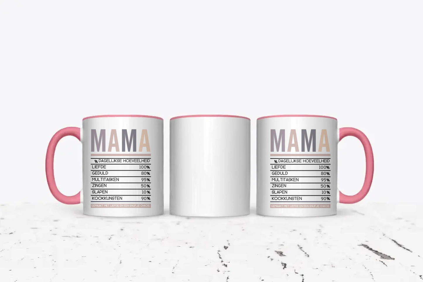 Mama's voedingswaardes - Gepersonaliseerde mok