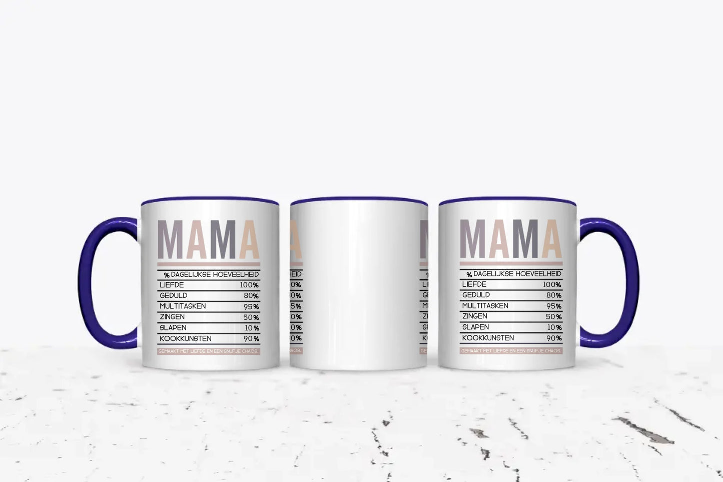Mama's voedingswaardes - Gepersonaliseerde mok