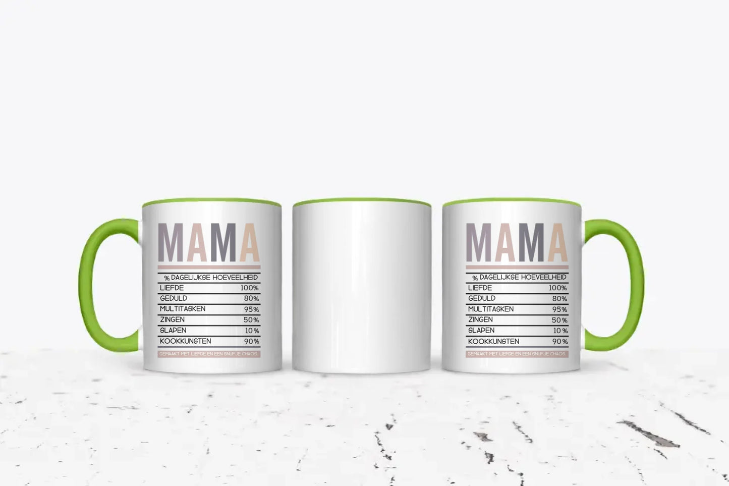 Mama's Nutrition Facts - Personalized Mug