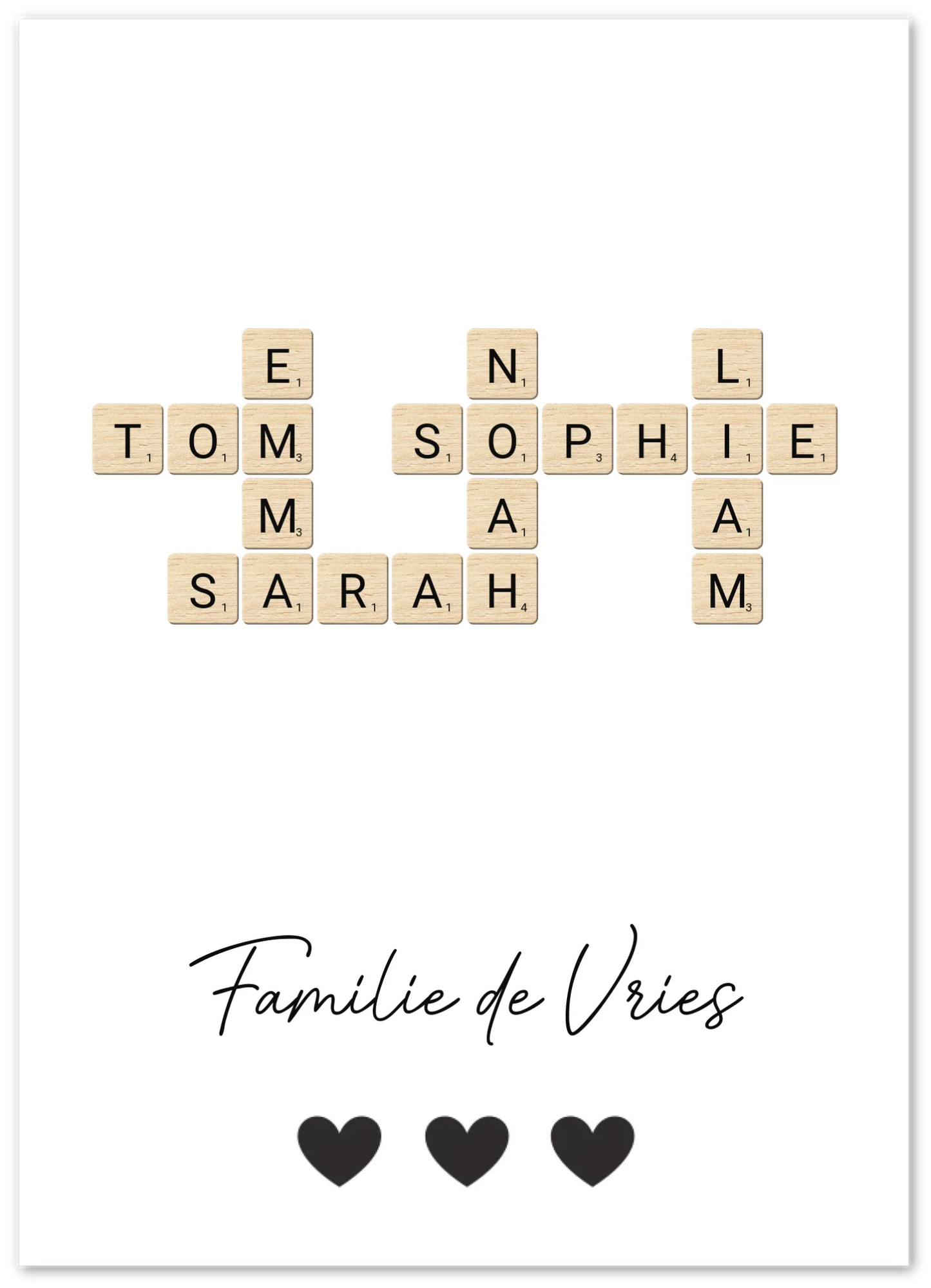 Scrabble - Personalized poster