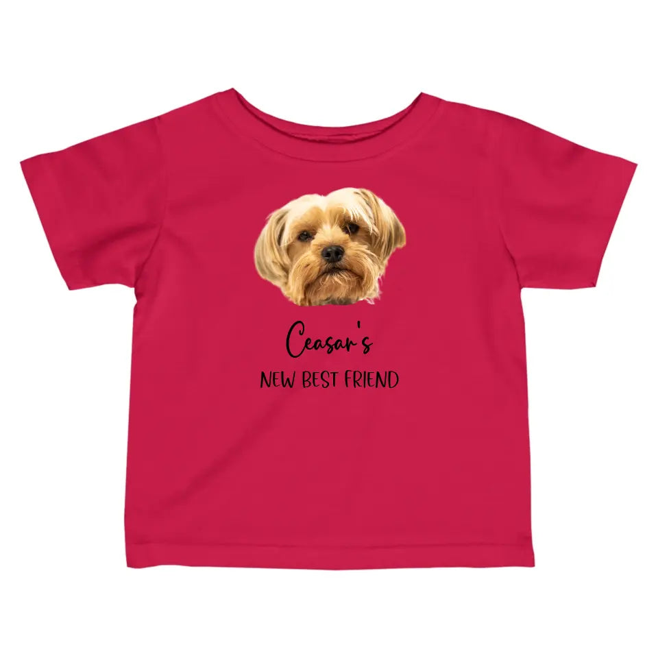 New best friend - Gepersonaliseerd baby shirt