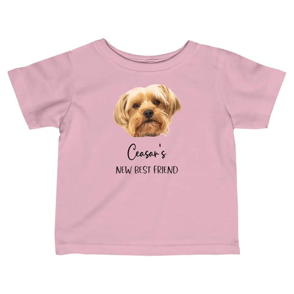 New best friend - Gepersonaliseerd baby shirt