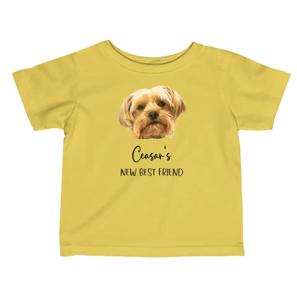 New best friend - Gepersonaliseerd baby shirt