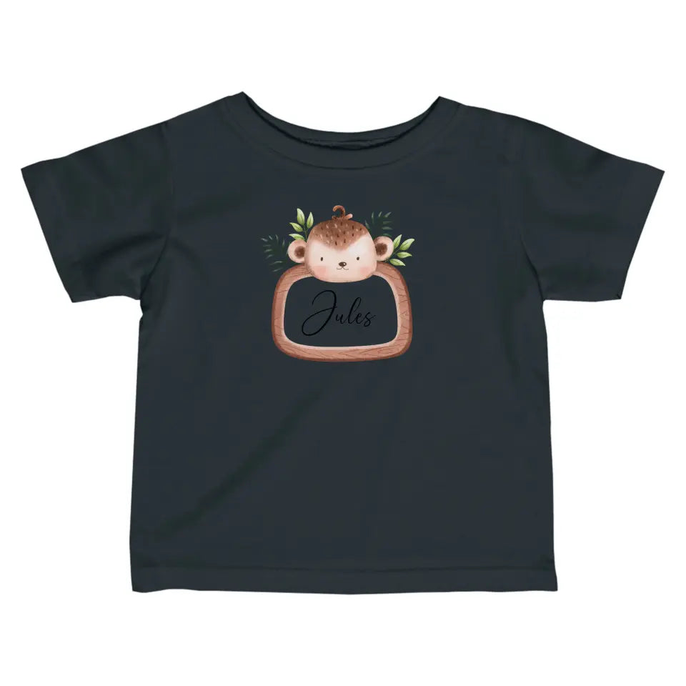 Safaridieren - Gepersonaliseerd baby shirt