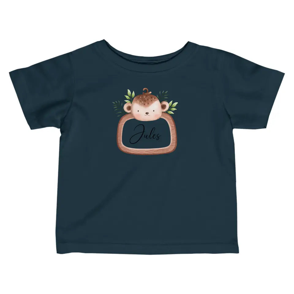 Safaridieren - Gepersonaliseerd baby shirt