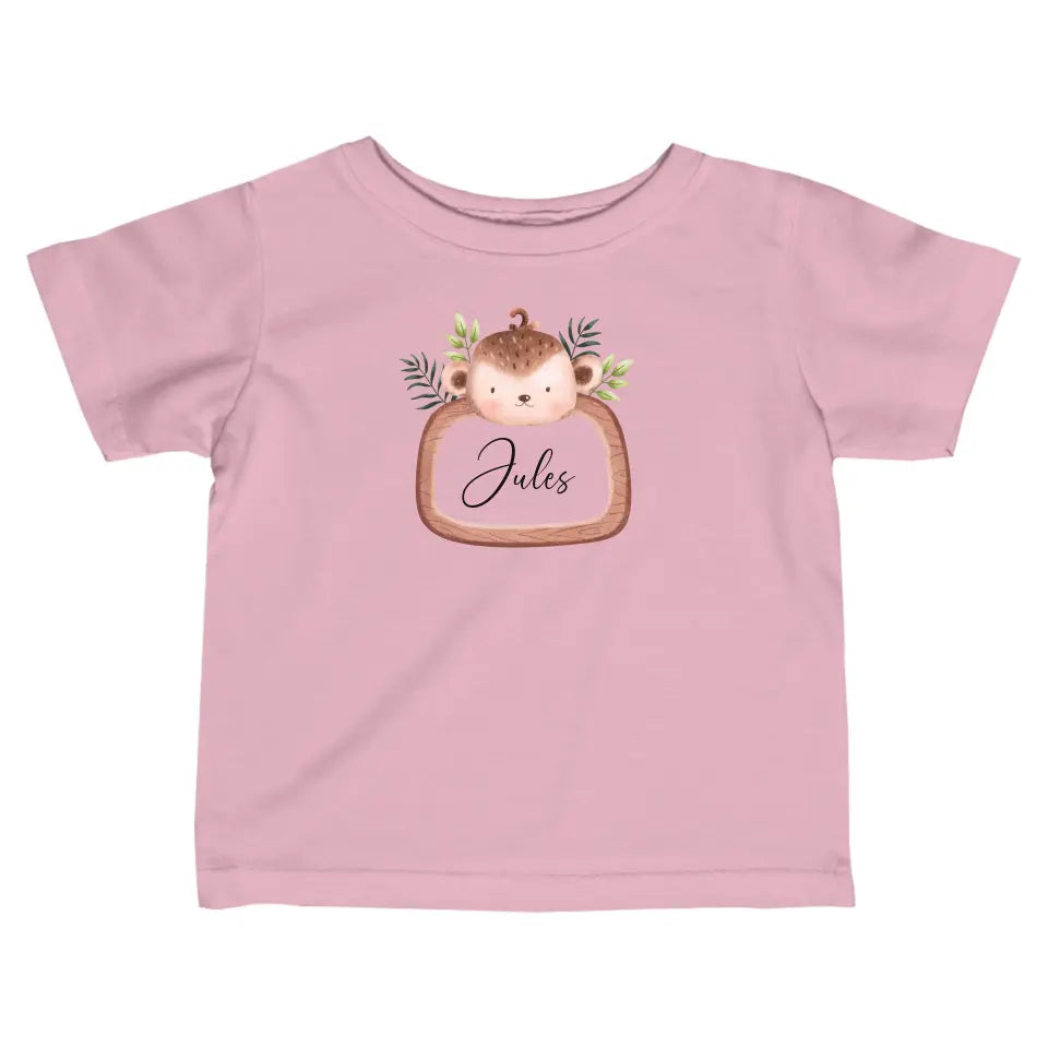 Safaridieren - Gepersonaliseerd baby shirt