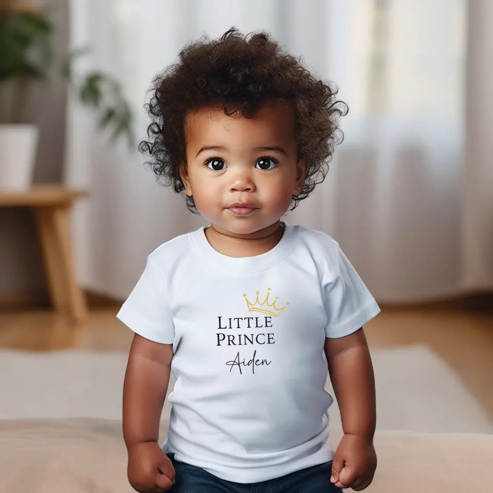 Little prince - Gepersonaliseerd baby shirt