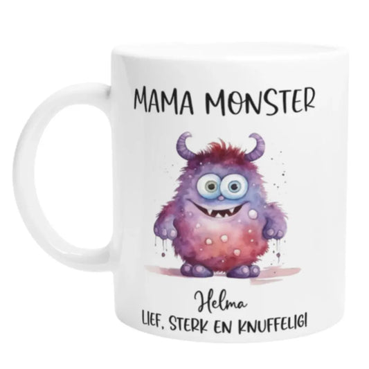 Mama monster - Gepersonaliseerde Moederdag mok