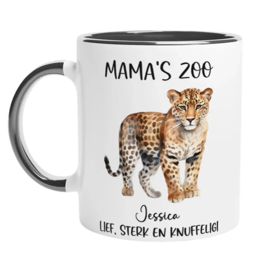 Mama's zoo - Gepersonaliseerde Moederdag mok