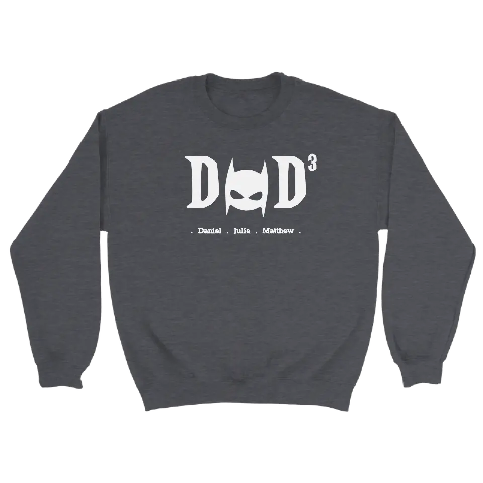 Dad superheld wit - gepersonaliseerde sweater