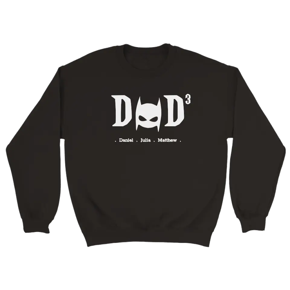 Dad superheld wit - gepersonaliseerde sweater