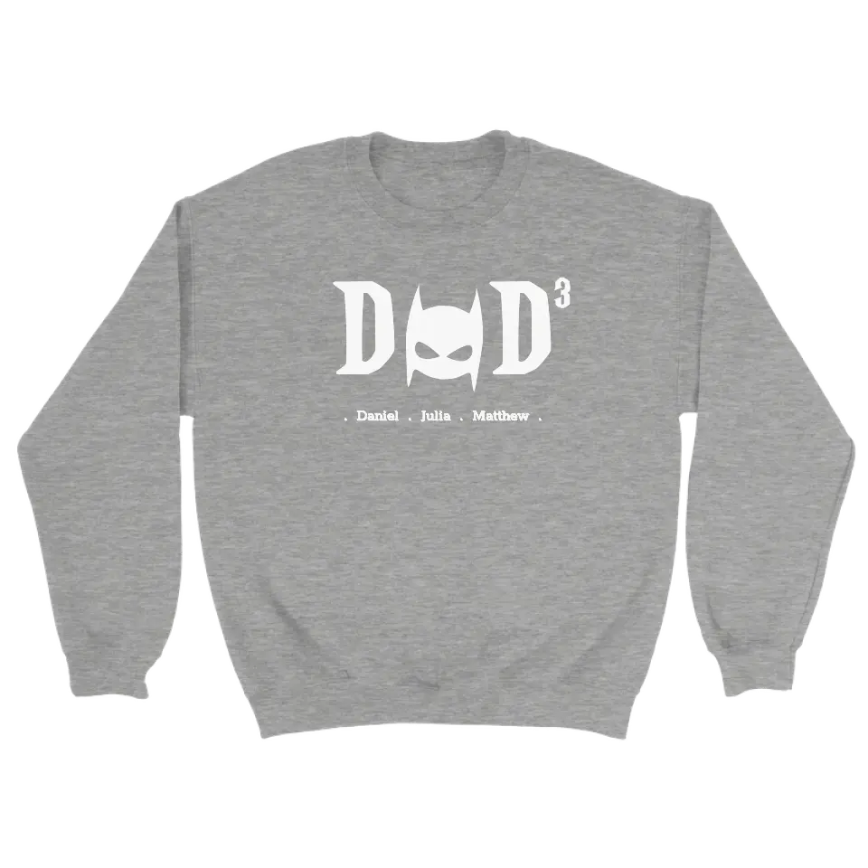 Dad superheld wit - gepersonaliseerde sweater