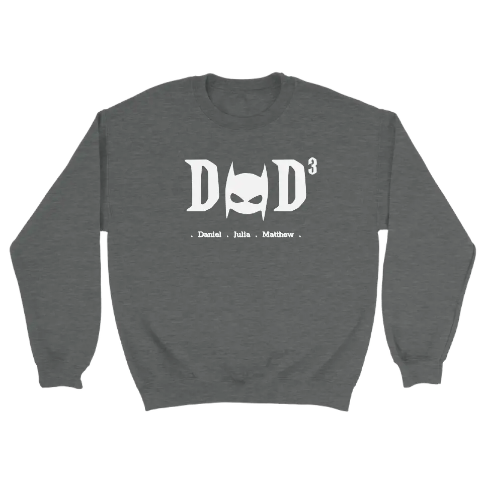 Dad superheld wit - gepersonaliseerde sweater