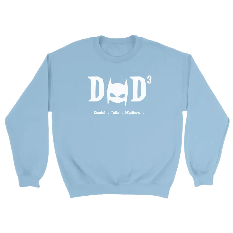 Dad superheld wit - gepersonaliseerde sweater