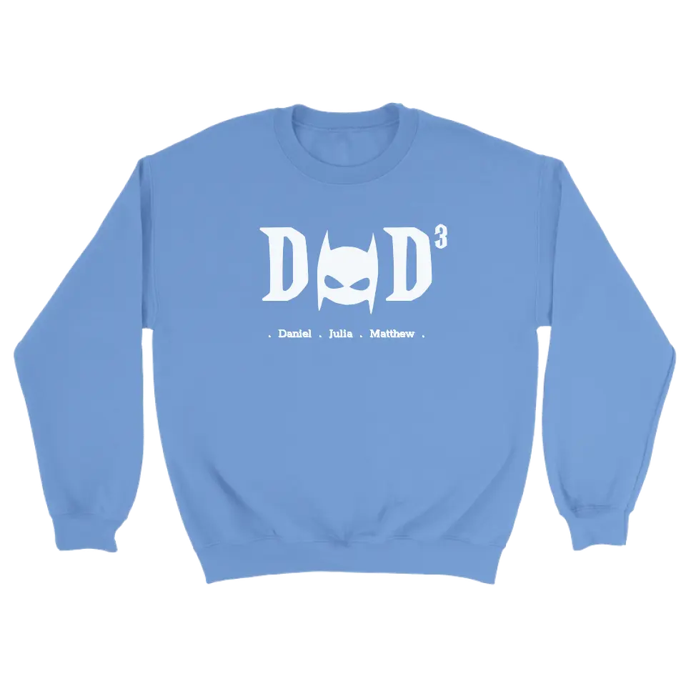 Dad superheld wit - gepersonaliseerde sweater