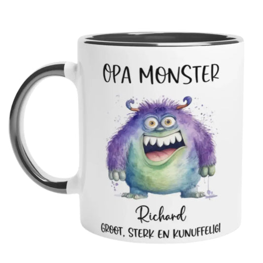 Opa monster - Gepersonaliseerde mok grootvader