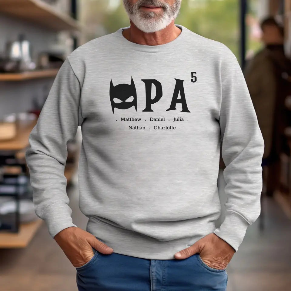 OPA superheld - Gepersonaliseerde sweater voor grootouder