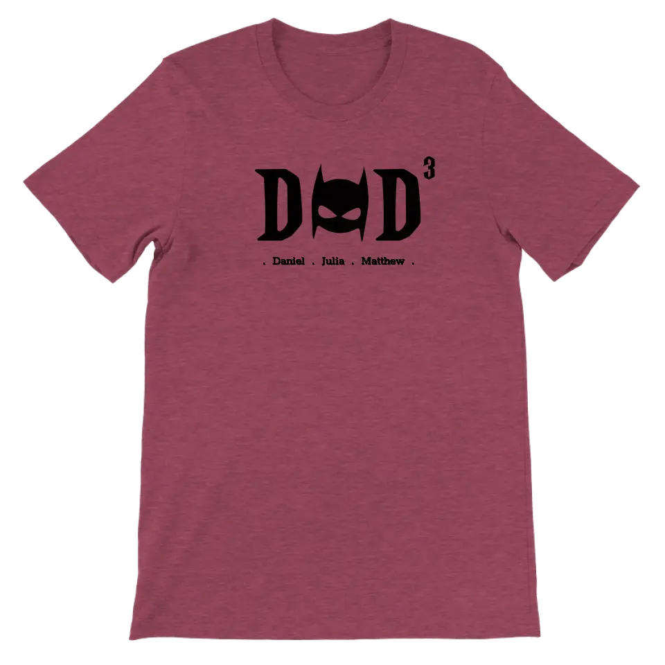 DAD superheld - Gepersonaliseerd Vaderdag T-shirt