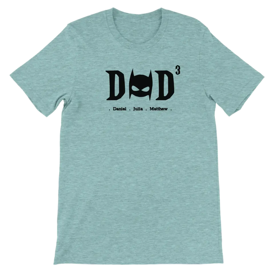 DAD superheld - Gepersonaliseerd Vaderdag T-shirt