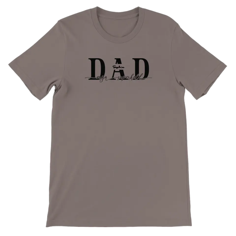 DAD mijn superheld - Gepersonaliseerd Vaderdag T-shirt