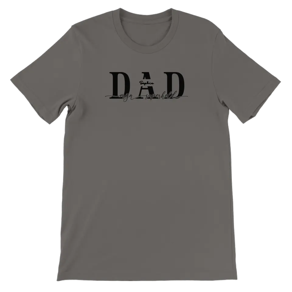 DAD mijn superheld - Gepersonaliseerd Vaderdag T-shirt