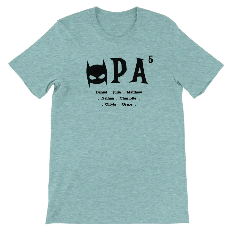 Opa superheld - Gepersonaliseerd T-shirt