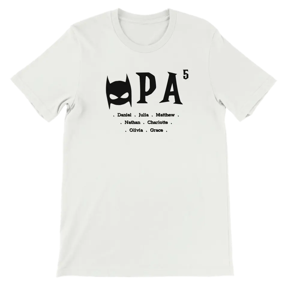 Opa superheld - Gepersonaliseerd T-shirt