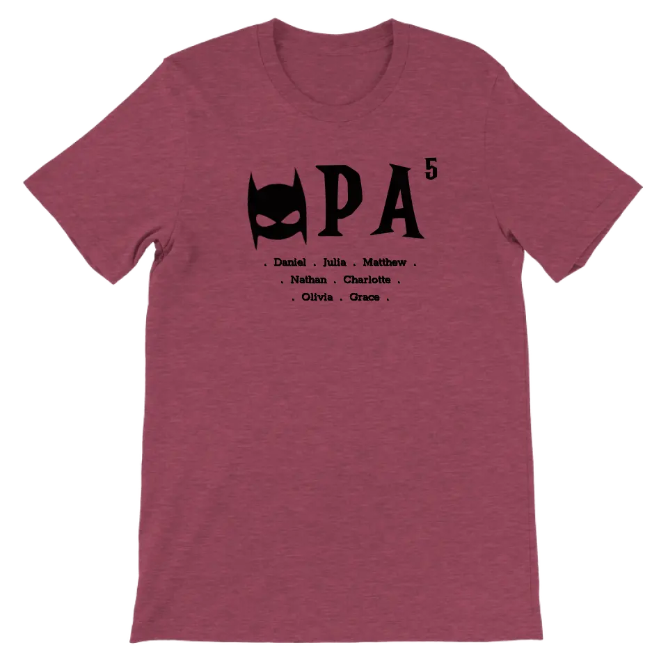 Opa superheld - Gepersonaliseerd T-shirt