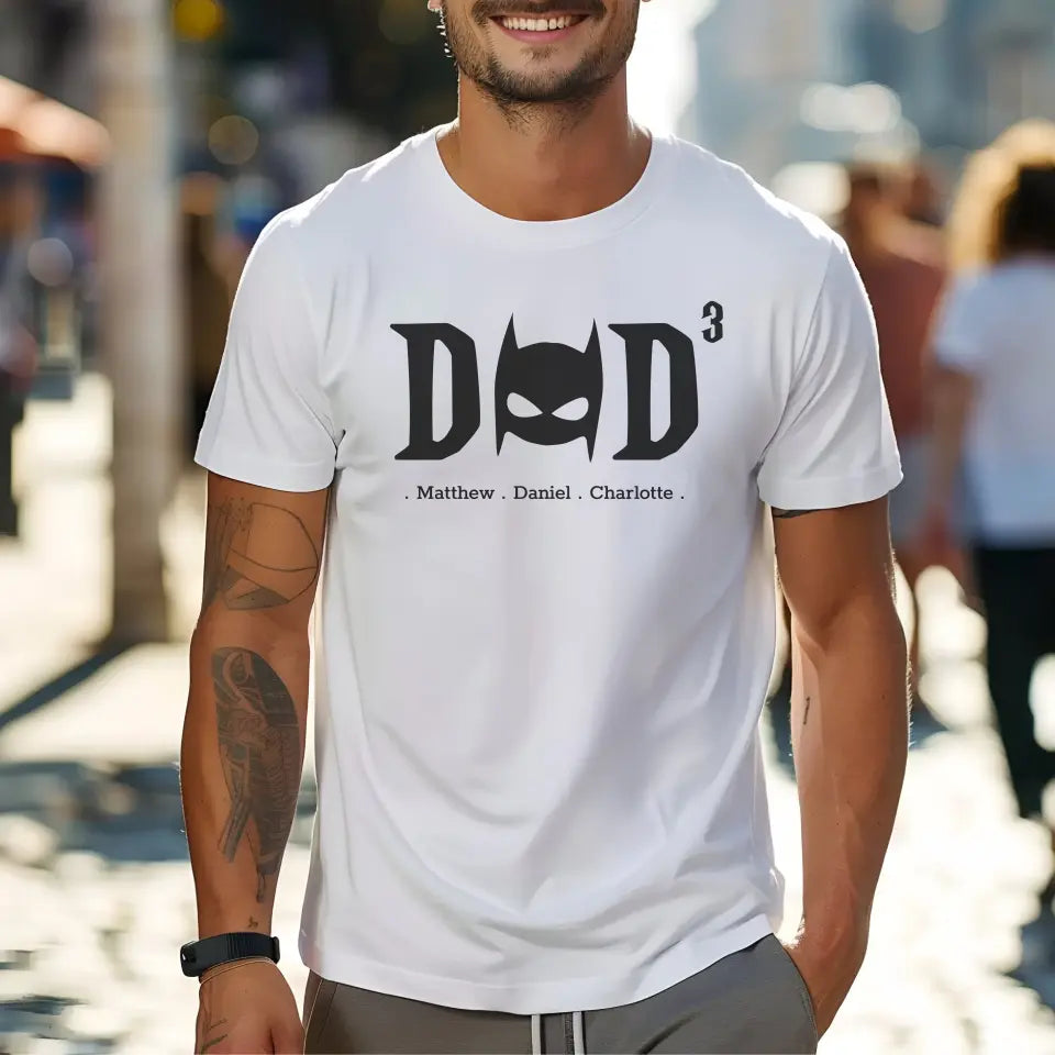 DAD superheld - Gepersonaliseerd Vaderdag T-shirt