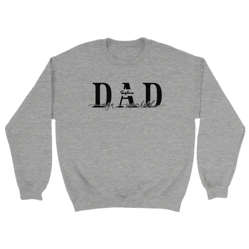 DAD mijn superheld - Gepersonaliseerde sweater