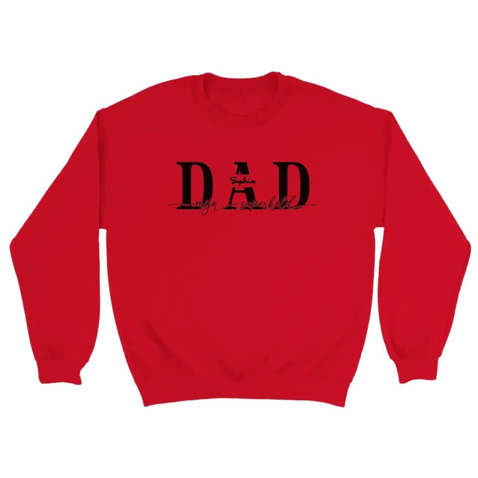 DAD mijn superheld - Gepersonaliseerde sweater