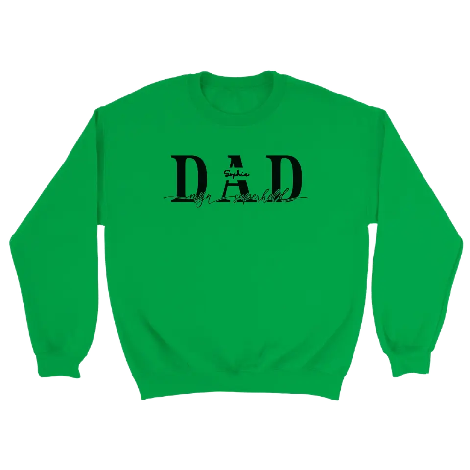 DAD mijn superheld - Gepersonaliseerde sweater