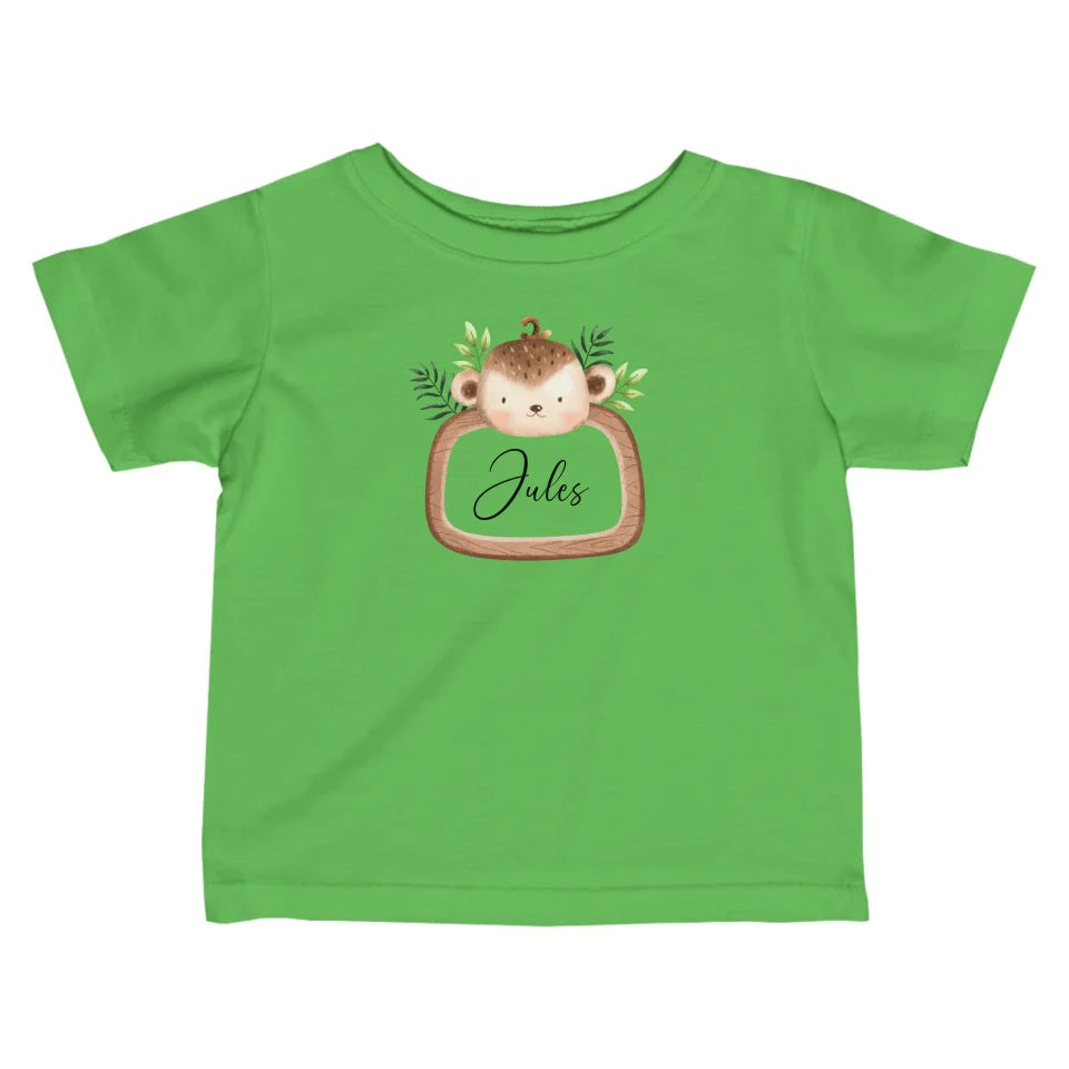 Safaridieren - Gepersonaliseerd baby shirt