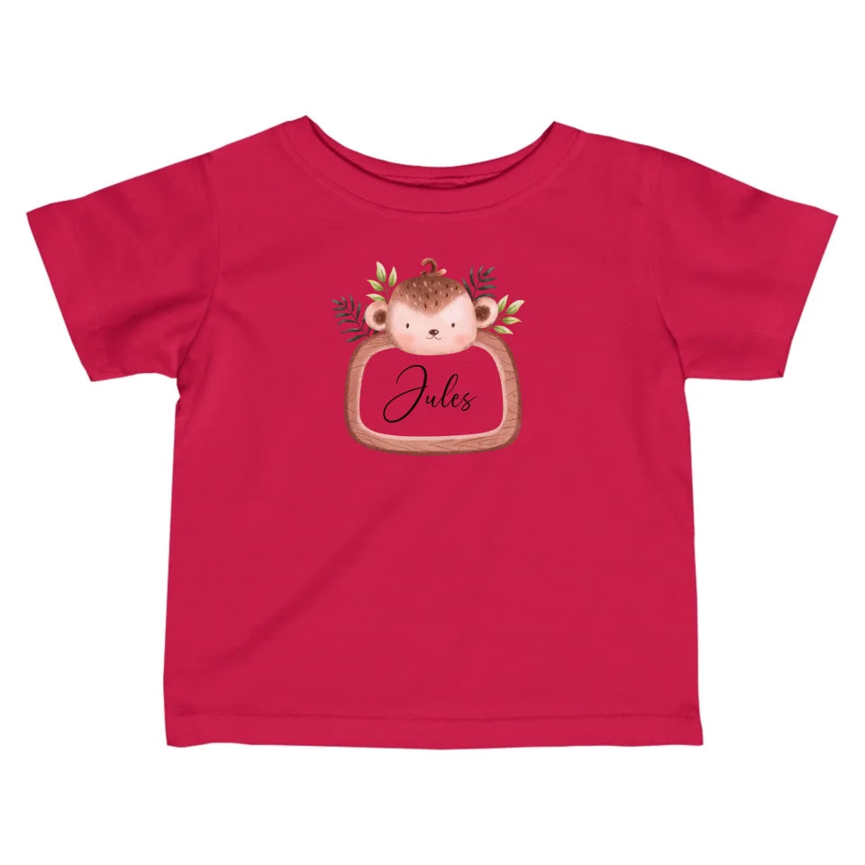 Safaridieren - Gepersonaliseerd baby shirt