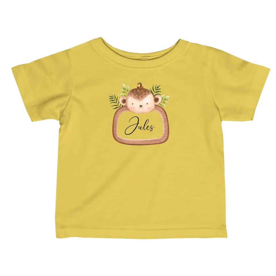 Safaridieren - Gepersonaliseerd baby shirt