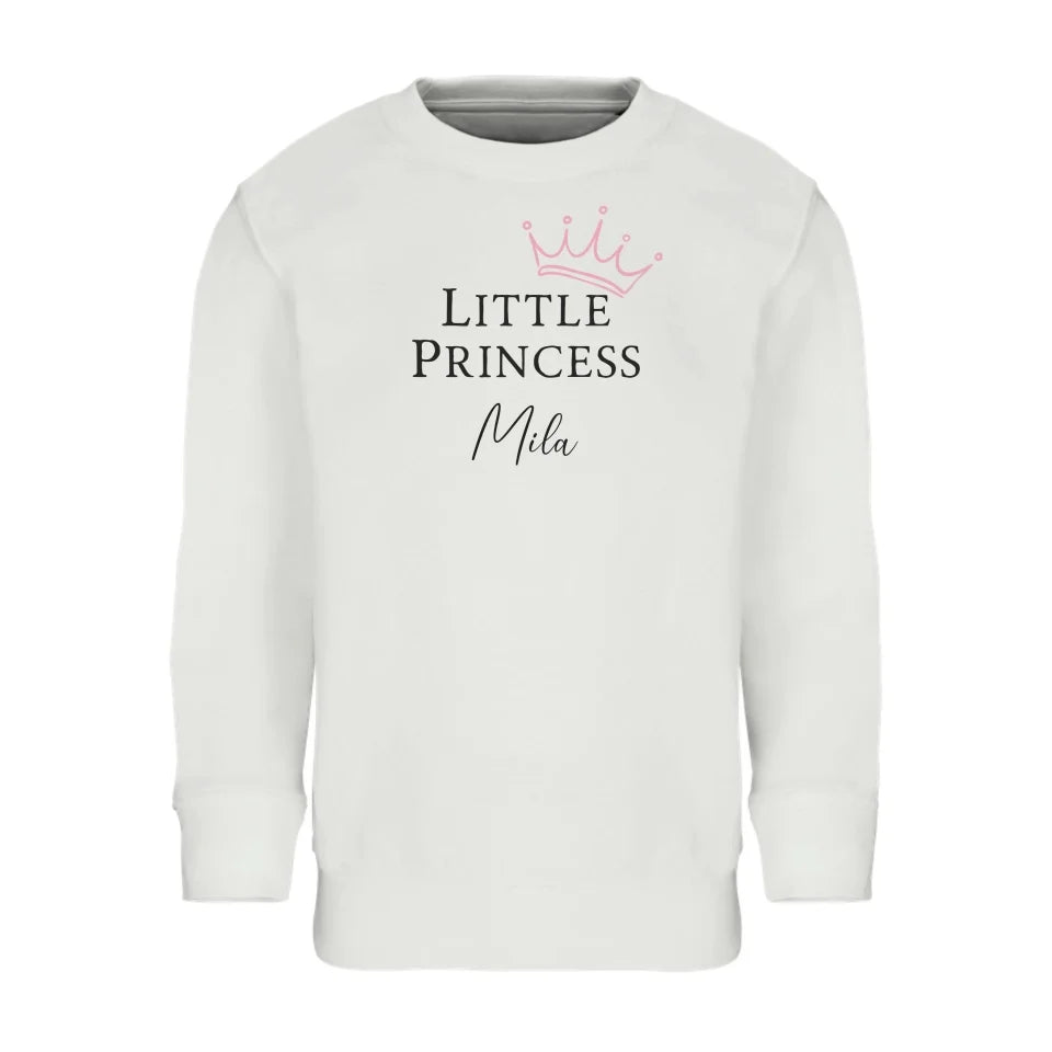 Gepersonaliseerde little princess kinder sweater 