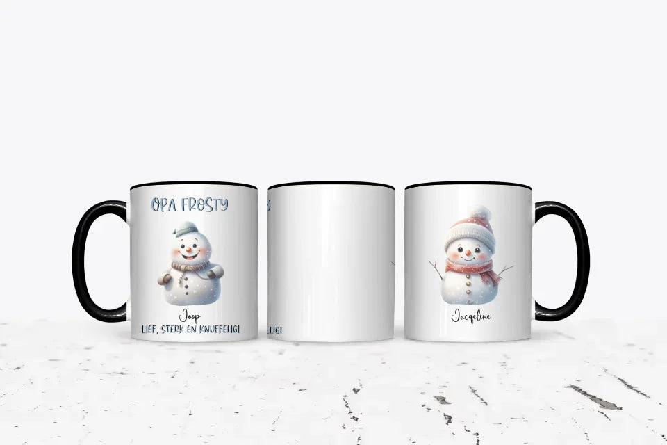 Opa Frosty - Gepersonaliseerde kerst mok