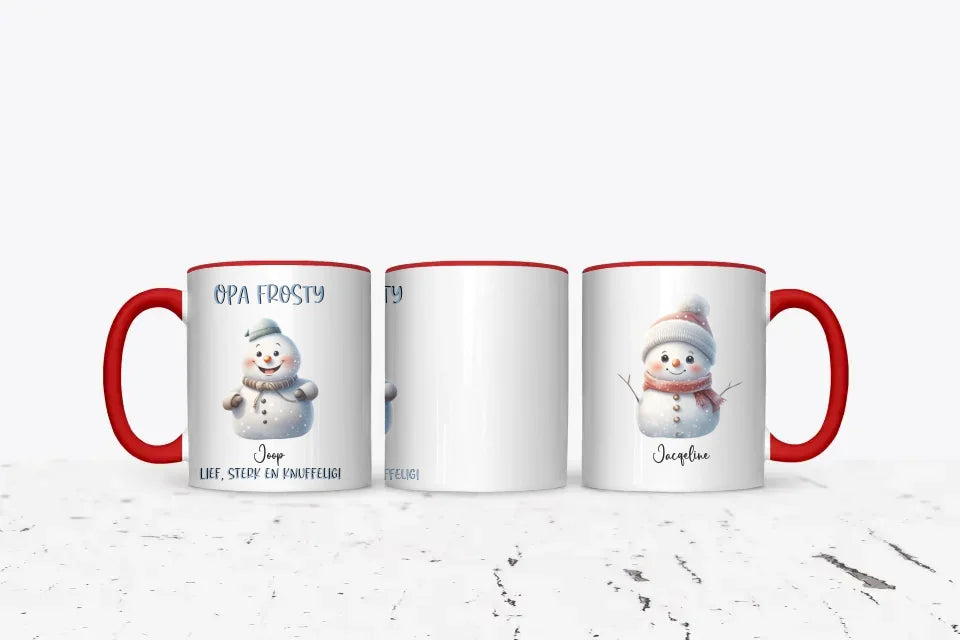 Opa Frosty - Gepersonaliseerde kerst mok