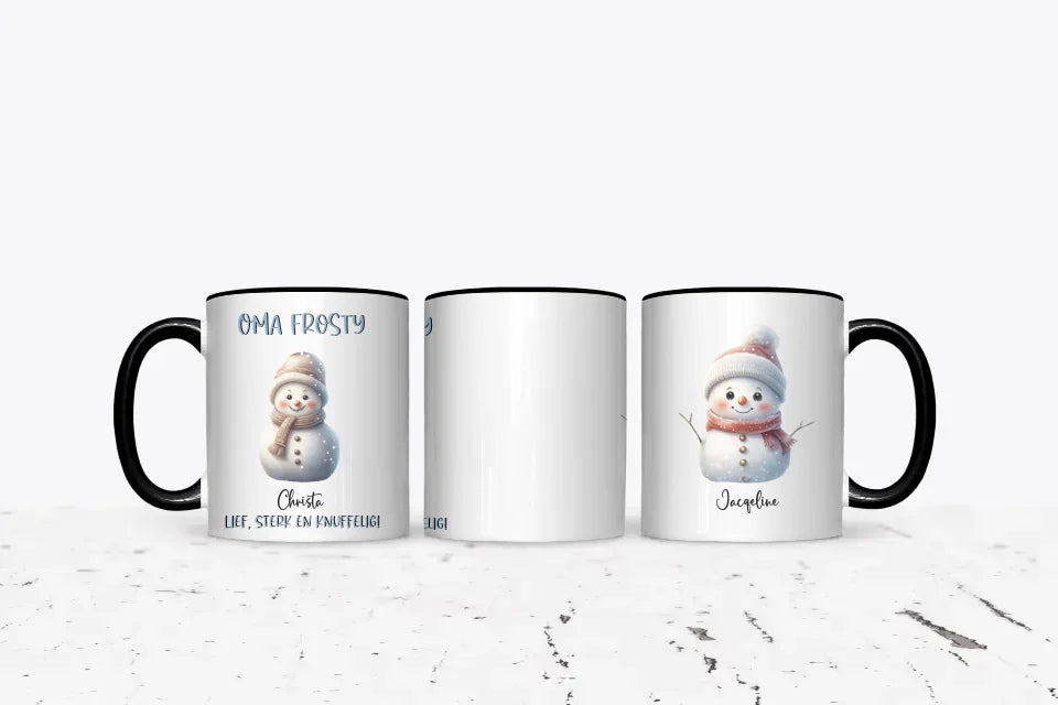 Oma Frosty - Gepersonaliseerde kerst mok