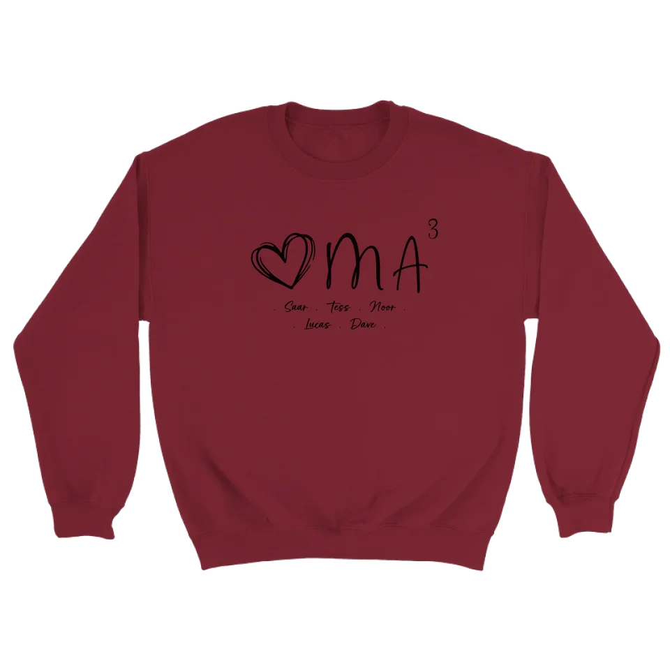 ♥MA - Gepersonaliseerde sweater oma