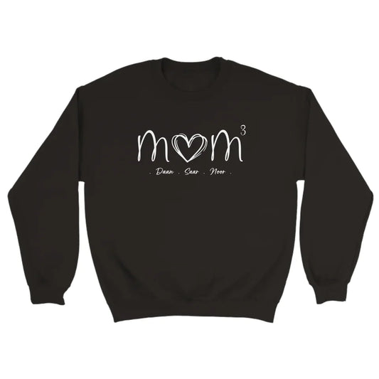 Gepersonaliseerde moederdag sweater zwart (2)