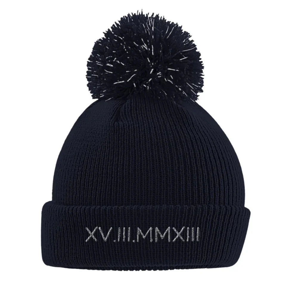 Gepersonaliseerde geborduurde reflecterende beanie met naam kind (1)