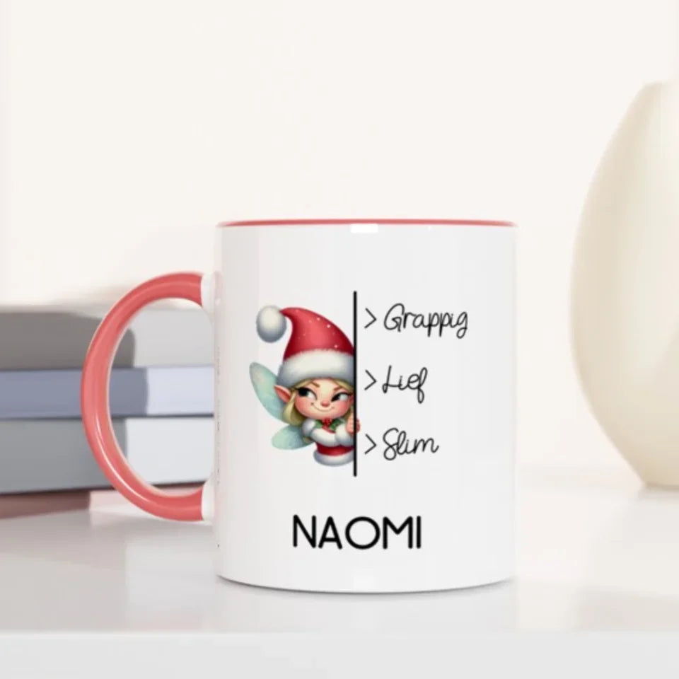 Gepersonaliseerde kerst mok met naam en tekst (2)