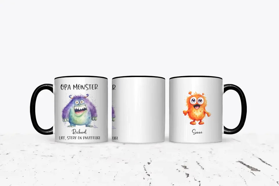 Opa monster - Gepersonaliseerde mok grootvader