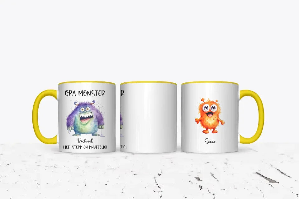 Opa monster - Gepersonaliseerde mok grootvader