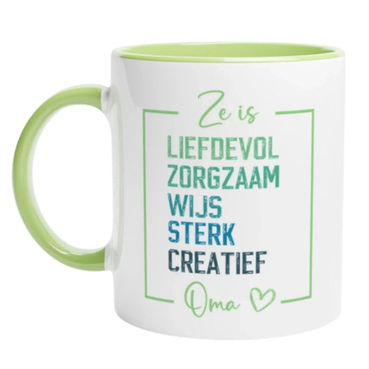 Gepersonaliseerde Mok voor Oma Grootmoeder