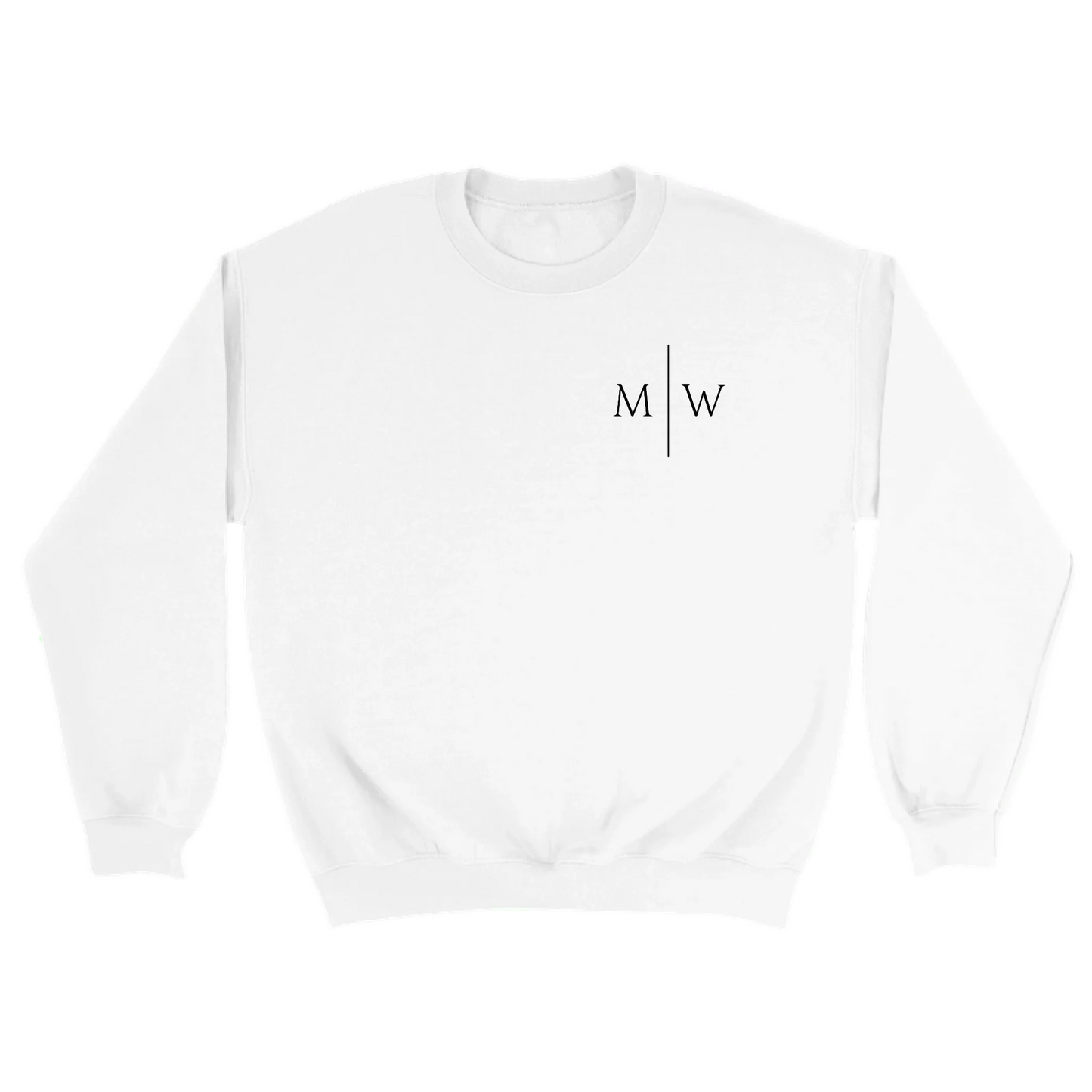 Initialen gestikt - Gepersonaliseerde geborduurde sweater