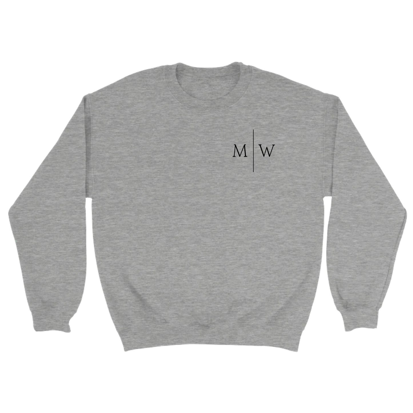 Initialen gestikt - Gepersonaliseerde geborduurde sweater