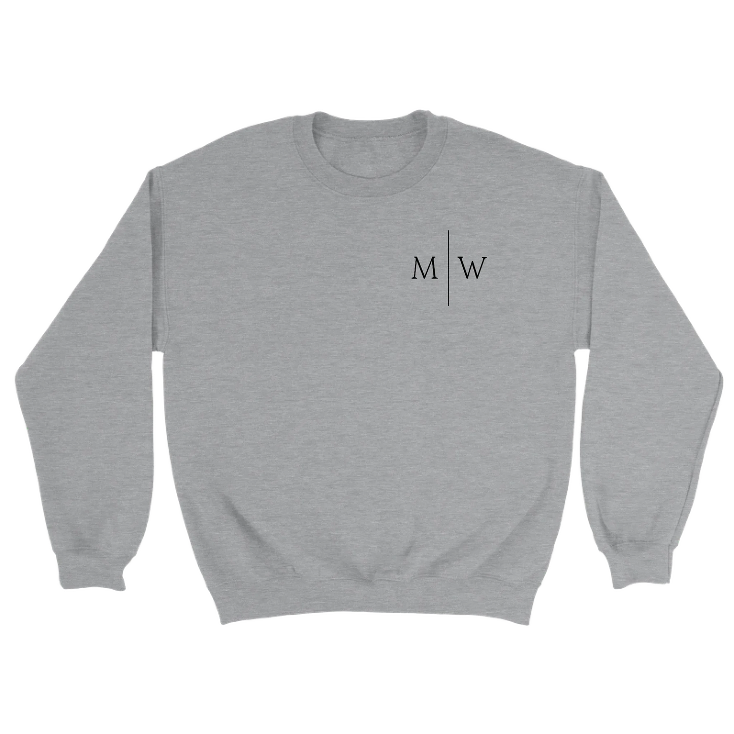 Initialen gestikt - Gepersonaliseerde geborduurde sweater