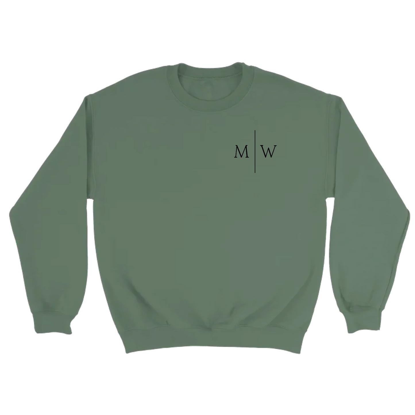 Initialen gestikt - Gepersonaliseerde geborduurde sweater